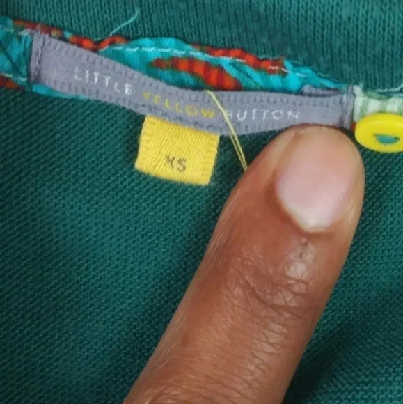 Anthro🌺Little Yellow Button Tunic layered Top(XS) - Picture 6 of 7